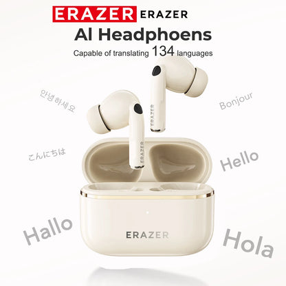 [AI Earbuds] Translator Erazer XT89 PRO Bluetooth Earphones AI Translate Earbuds Game Low Latency Wireless Headphones In-Ear
